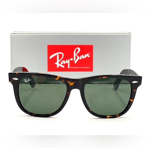 Ray-Ban Wayfarer Sunglasses 54-18-150 Original Classic Tortoise Green RB2140 - Picture 7 of 16